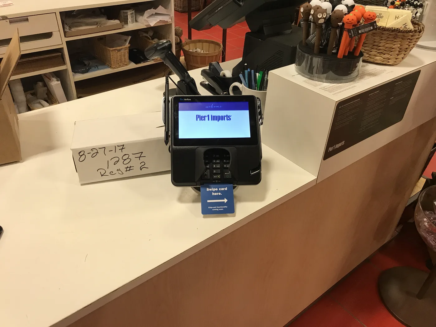 Retail payment terminal installation